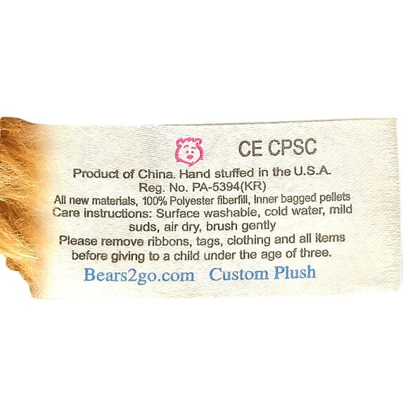 Bear2Go Red Panda 14" + Tail Plush Stuffed Animal Realistic Custom Over-Stuffed - Picture 7 of 8